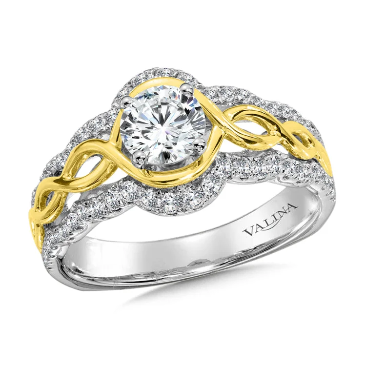 Diamond Engagement Ring With Side Stones