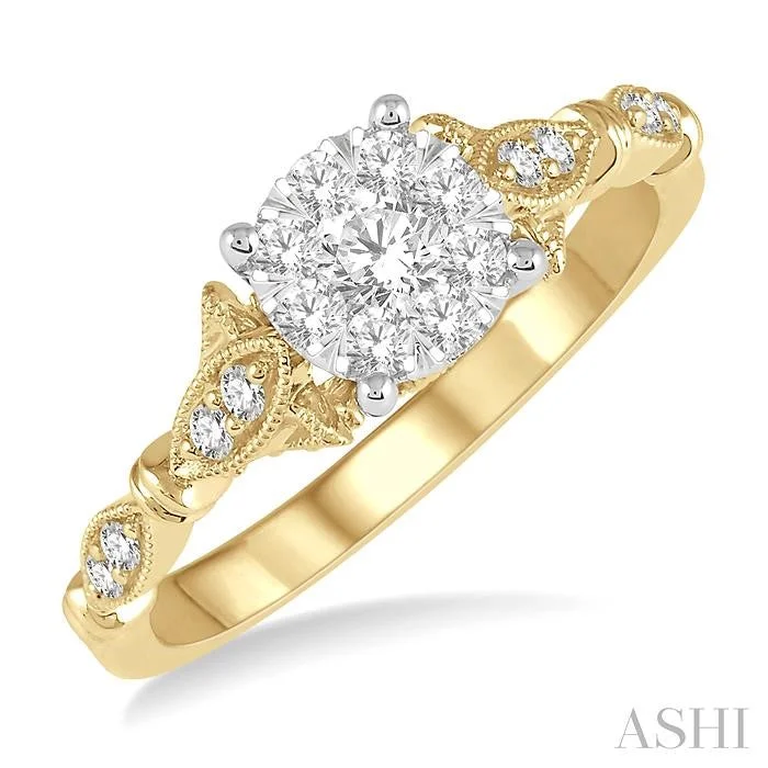 ROUND SHAPE LOVEBRIGHT DIAMOND RING