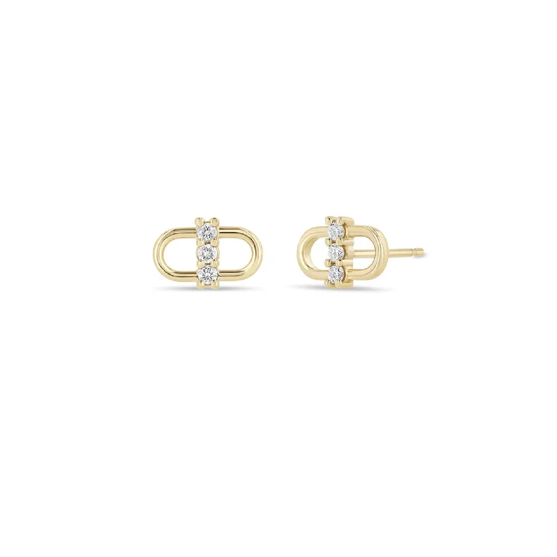 Diamond Link Earrings